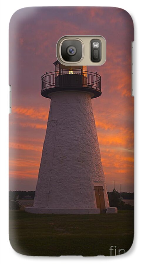 Ned's Point Lighthouse Galaxy S7 Case featuring the photograph Pastel Sunset at Ned'sPoint by Amazing Jules