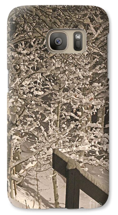 Snow Galaxy S7 Case featuring the photograph Peaceful Blizzard by Fiona Kennard