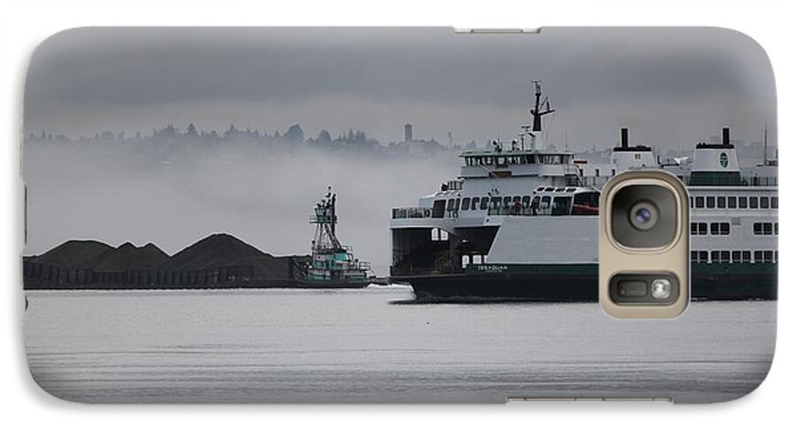 Washington State Ferry Galaxy S7 Case featuring the photograph Perspective is Everything by E Faithe Lester