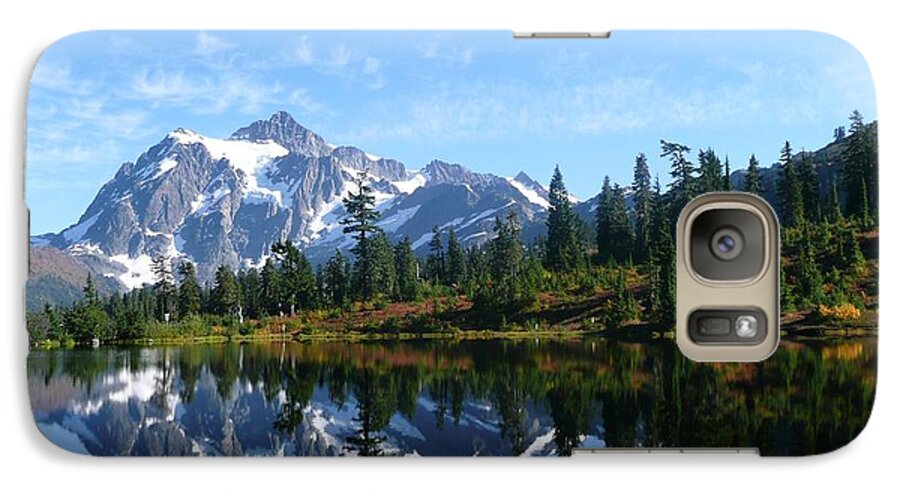 Mount Shuksan Galaxy S7 Case featuring the photograph Picture Lake by Priya Ghose