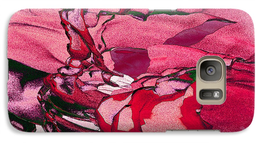 Pinks Galaxy S7 Case featuring the digital art Pink Eyes by Matthew Lindley
