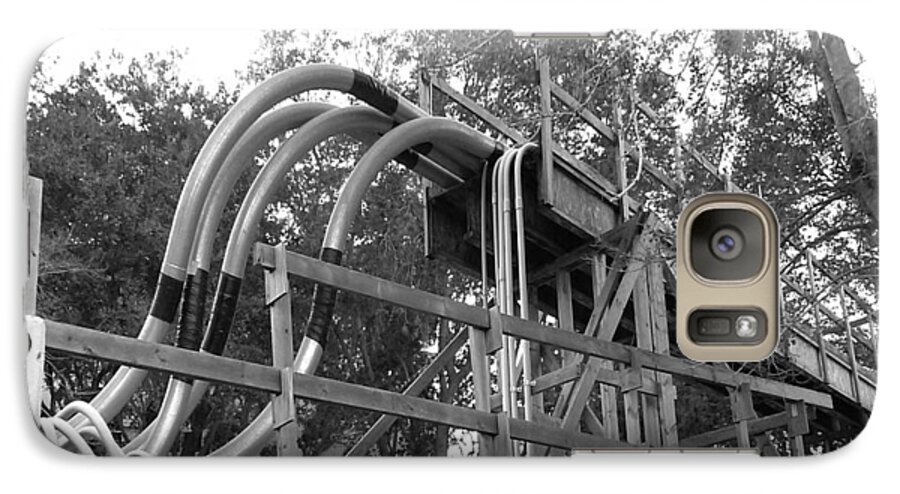 Industrial Black And White Galaxy S7 Case featuring the photograph Piped Inn by Steve Sperry