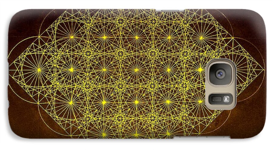 Fractal Galaxy S7 Case featuring the drawing Planck Space Time by Jason Padgett