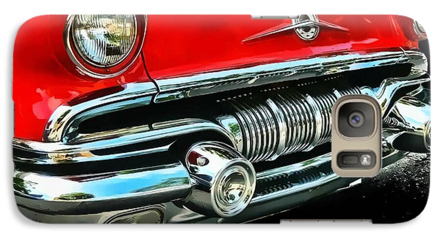 Victor Montgomery Galaxy S7 Case featuring the photograph Pontiac Grill by Vic Montgomery