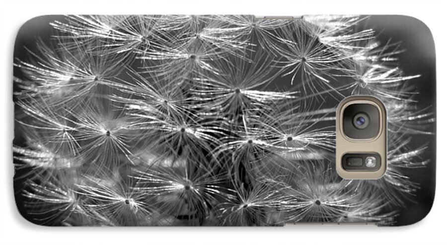 Skompski Galaxy S7 Case featuring the photograph Poof - Black and White by Joseph Skompski