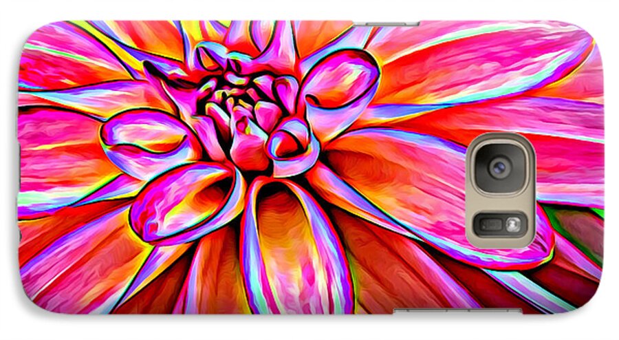 Flower Galaxy S7 Case featuring the photograph Pop Art Dahlia by Mary Jo Allen