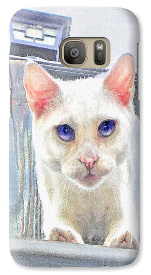 Jane Schnetlage Galaxy S7 Case featuring the digital art Pounce by Jane Schnetlage
