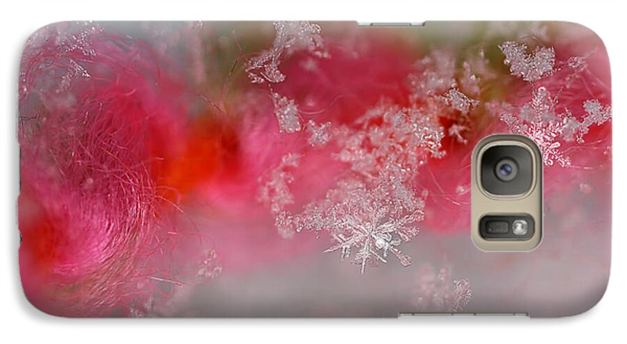 Lauren Radke Galaxy S7 Case featuring the photograph Pretty Little Snowflakes by Lauren Radke