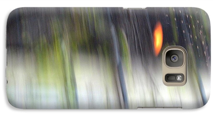 Abstract Galaxy S7 Case featuring the photograph Rain Streaked City Scenes by Chris Anderson
