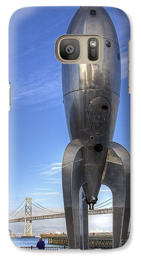 Rocketship Galaxy S7 Case featuring the photograph Raygun Gothic Rocketship by Kate Brown