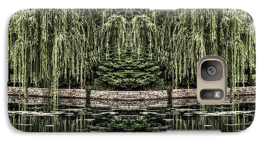 Tree Galaxy S7 Case featuring the photograph Reflecting Willows by Rebecca Hiatt