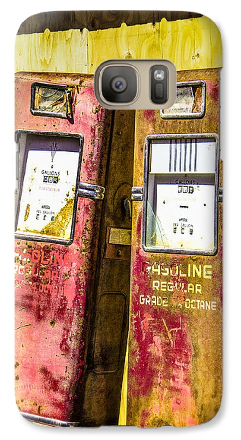Made In America Galaxy S7 Case featuring the photograph Regular Gasoline by Steven Bateson