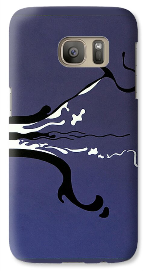 Expressionist Galaxy S7 Case featuring the painting Release by Thomas Gronowski