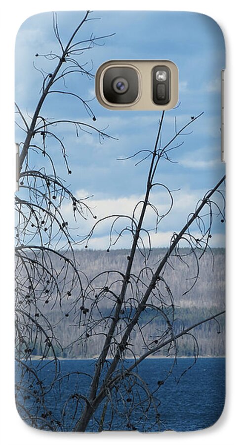 Yellowstone National Park Galaxy S7 Case featuring the photograph Remnants of the Fire by Laurel Powell