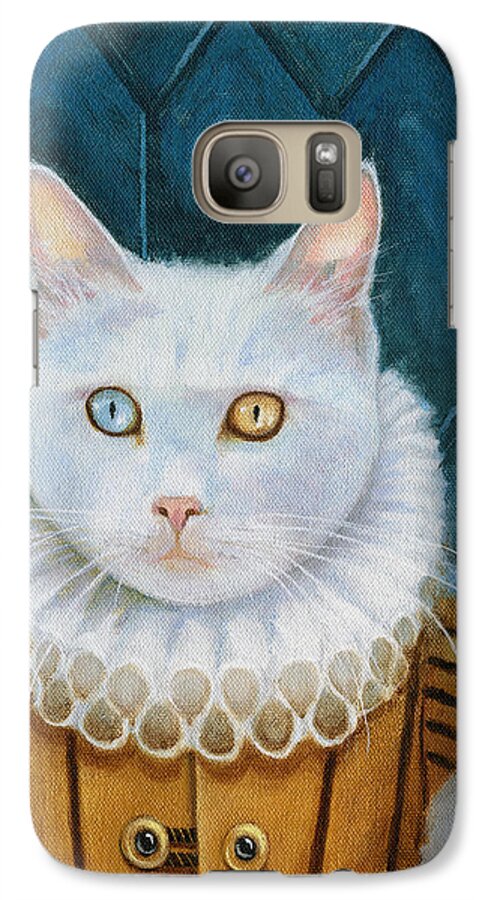 Cats Galaxy S7 Case featuring the painting Renaissance Cat by Terry Webb Harshman
