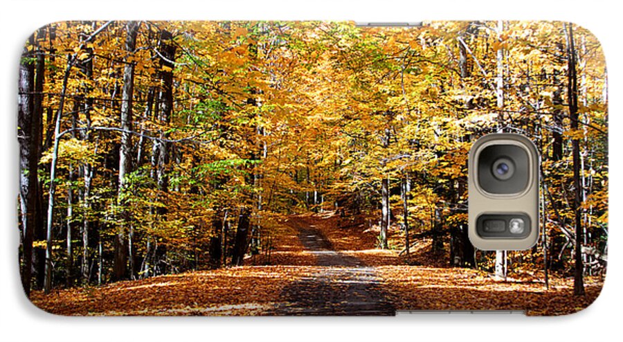 Trees Galaxy S7 Case featuring the photograph Ridge Road in Fall by John Freidenberg