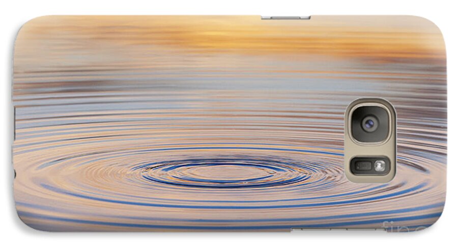 Water Ripple Galaxy S7 Case featuring the photograph Ripples on a Still Pond by Tim Gainey