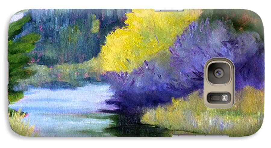 River Galaxy S7 Case featuring the painting River Color by Nancy Merkle