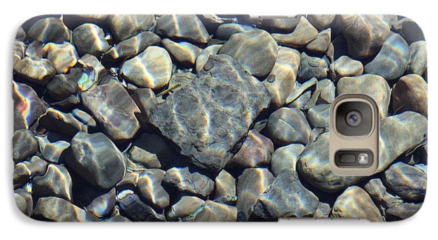 Rocks Galaxy S7 Case featuring the photograph River Rocks One by Chris Thomas