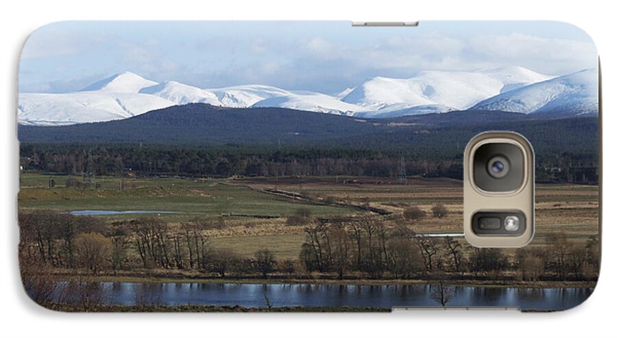 Cairngorms Galaxy S7 Case featuring the photograph River Spey and Cairngorm Mountains by Phil Banks