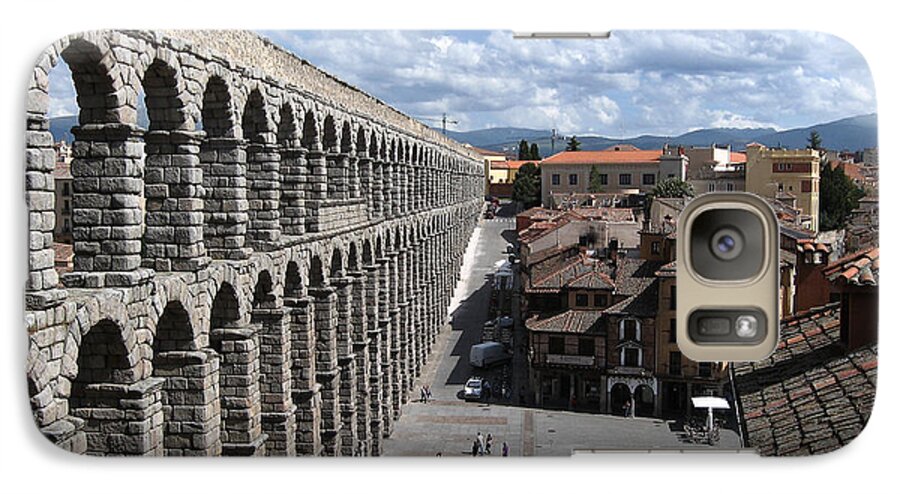 Roman Galaxy S7 Case featuring the photograph Roman Aqueduct I by Farol Tomson