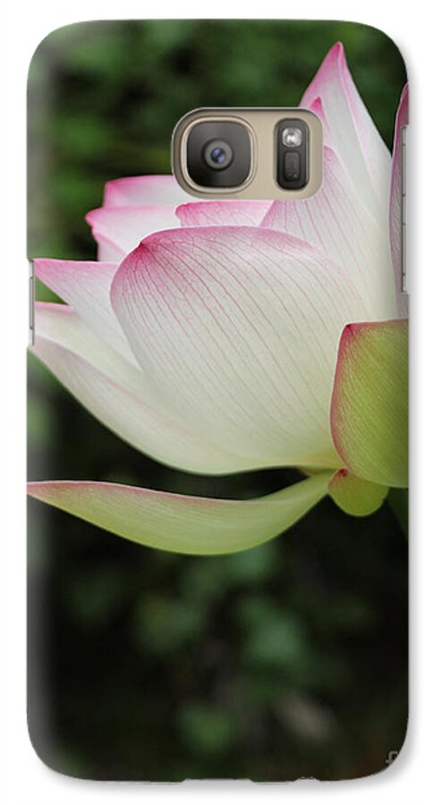 Lotus Galaxy S7 Case featuring the photograph Ruby Lips Lotus by Dodie Ulery