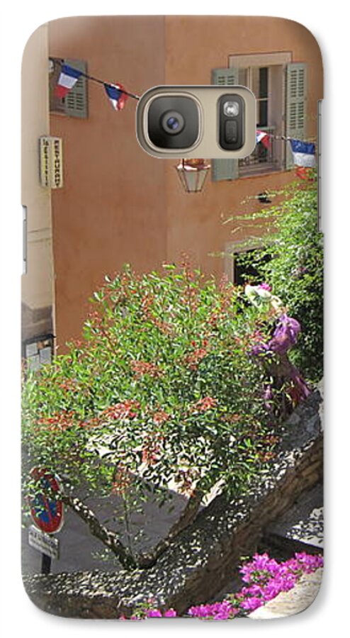 Bormes Les Mimosas Galaxy S7 Case featuring the photograph Rue de la Rose by HEVi FineArt
