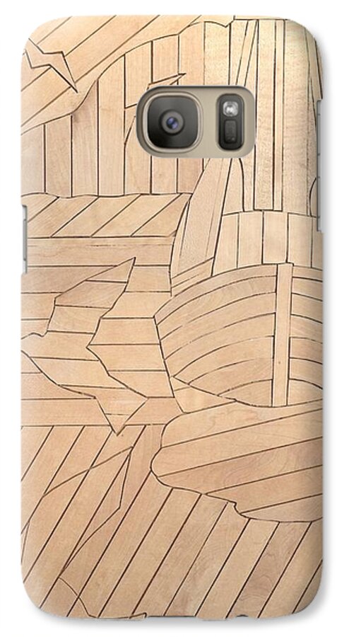 Lath Galaxy S7 Case featuring the painting Sailboat by Stan Tenney