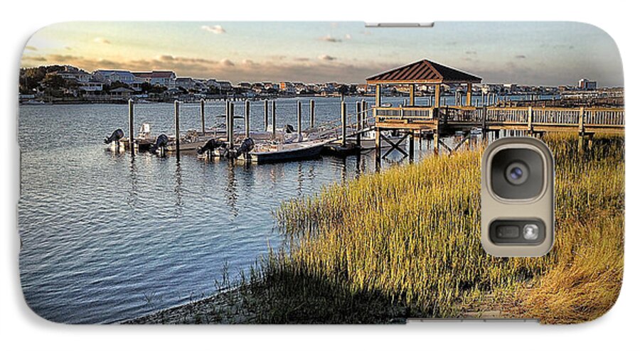 Wrightsville Beach Galaxy S7 Case featuring the photograph Salisbury Street Low tide by Phil Mancuso