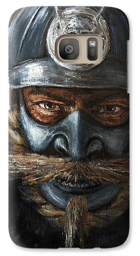 Samurai Galaxy S7 Case featuring the painting Samurai by Arturas Slapsys