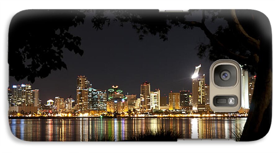 Photography Galaxy S7 Case featuring the photograph San Diego Skyline Framed 1 by Lee Kirchhevel
