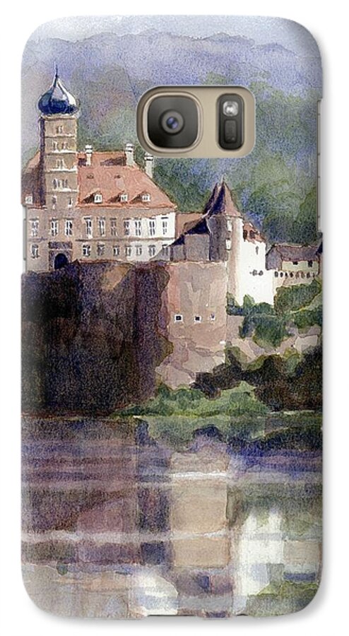 Schonbuhel Castle Galaxy S7 Case featuring the painting Schonbuhel Castle in Austria by Janet King