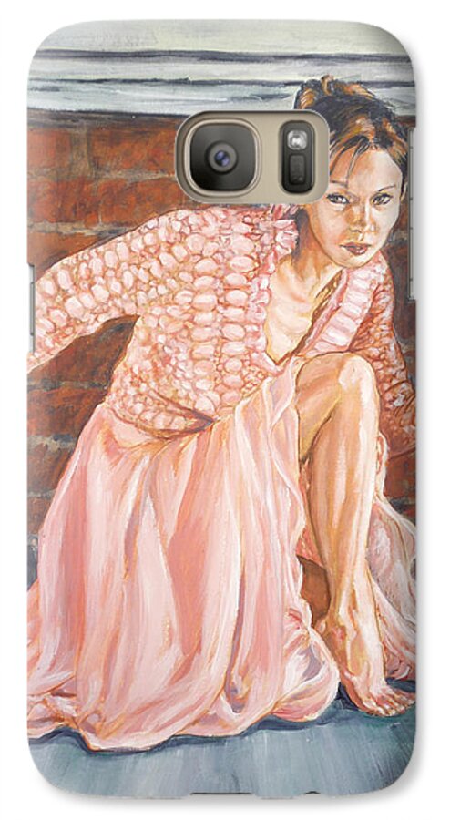 Blonde Galaxy S7 Case featuring the painting Secret Passage by Bryan Bustard