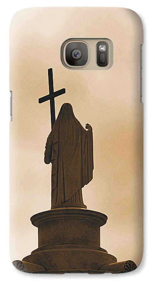 Cemetery Galaxy S7 Case featuring the photograph Seeking the Divine by Nadalyn Larsen