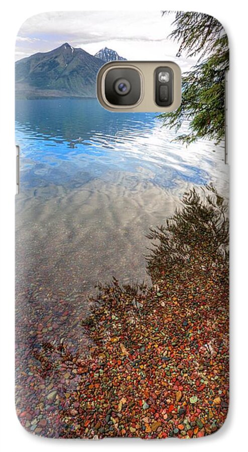 Colored Rocks Galaxy S7 Case featuring the photograph Shadow Pebbles by David Andersen