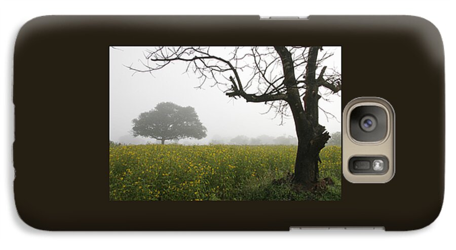 Fog Galaxy S7 Case featuring the photograph SKC 0060 Framed Tree by Sunil Kapadia