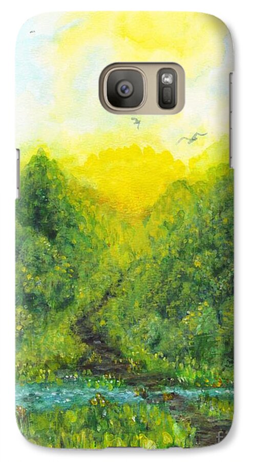 Sonsoshone Galaxy S7 Case featuring the painting Sonsoshone by Holly Carmichael