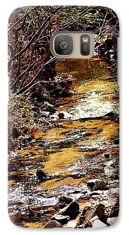 Creek Galaxy S7 Case featuring the photograph Sparkling Creek by Tara Potts