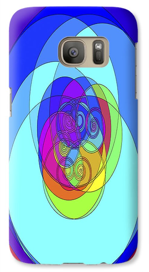 Abstract Galaxy S7 Case featuring the digital art Spirals - Phone Case Design by Gregory Scott