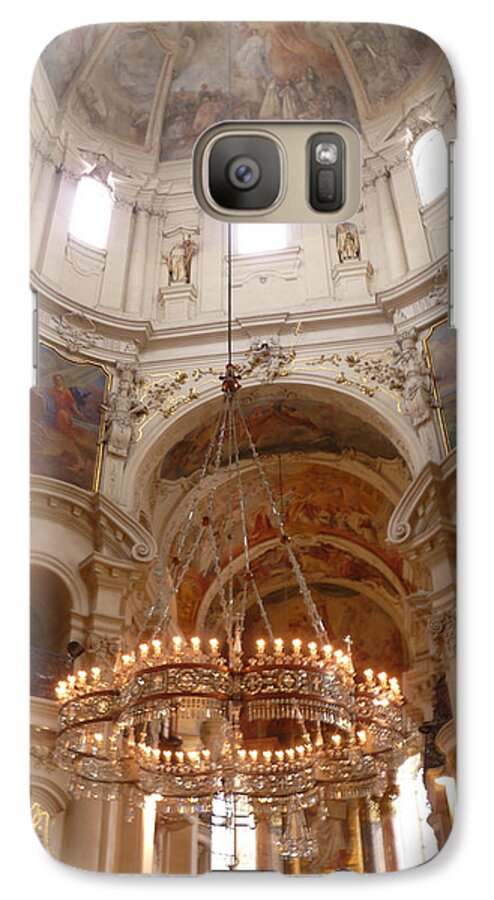Prague Galaxy S7 Case featuring the photograph St. Nicholas Church by Deborah Smolinske