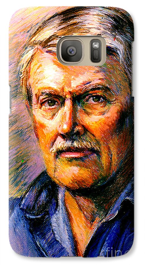 Self-portrait. Artost. Portrait Galaxy S7 Case featuring the painting Stan Esson Self Portrait by Stan Esson