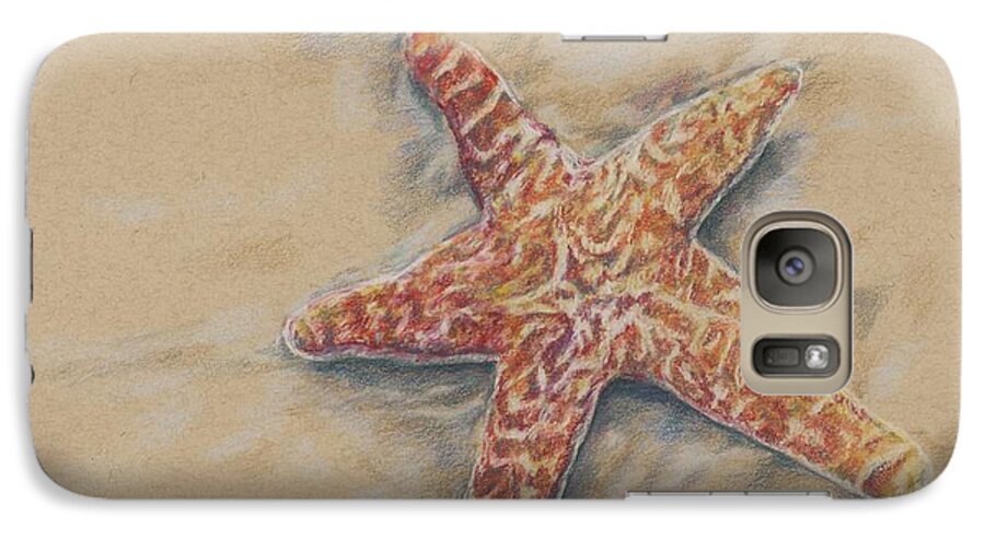 Starfish Galaxy S7 Case featuring the drawing Starfish study by Meagan Visser