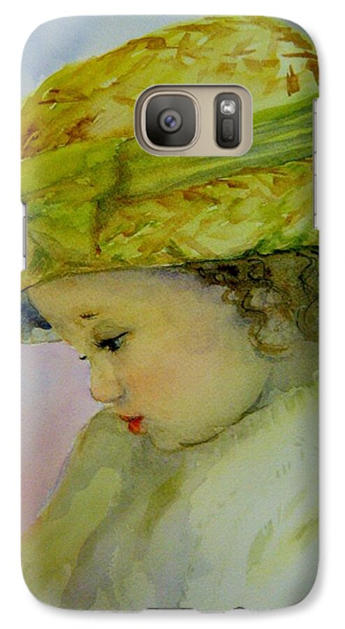 Child Galaxy S7 Case featuring the painting Sunday Best by Lori Ippolito
