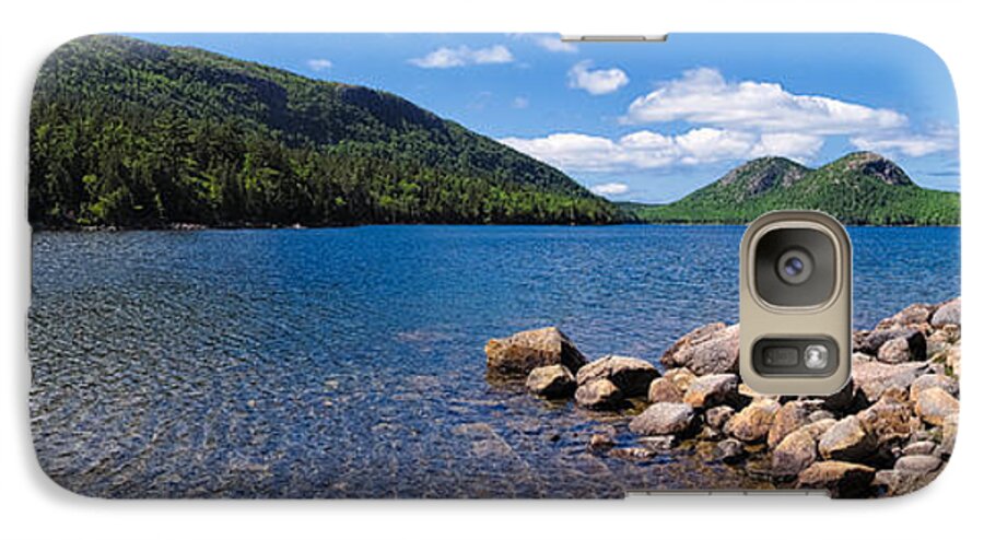 Jordan Galaxy S7 Case featuring the photograph Sunny Day on Jordan Pond  by Lars Lentz