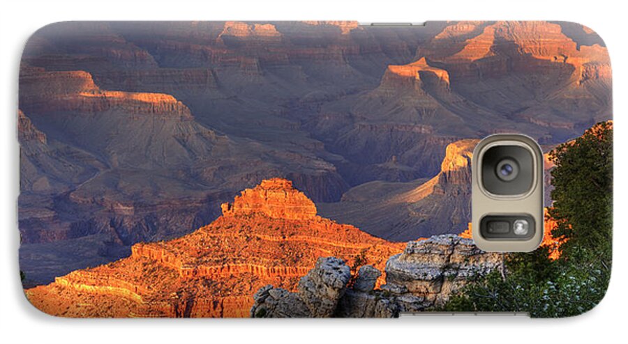 Grand Canyon Galaxy S7 Case featuring the photograph Sunset at Yaki Point by Alan Vance Ley