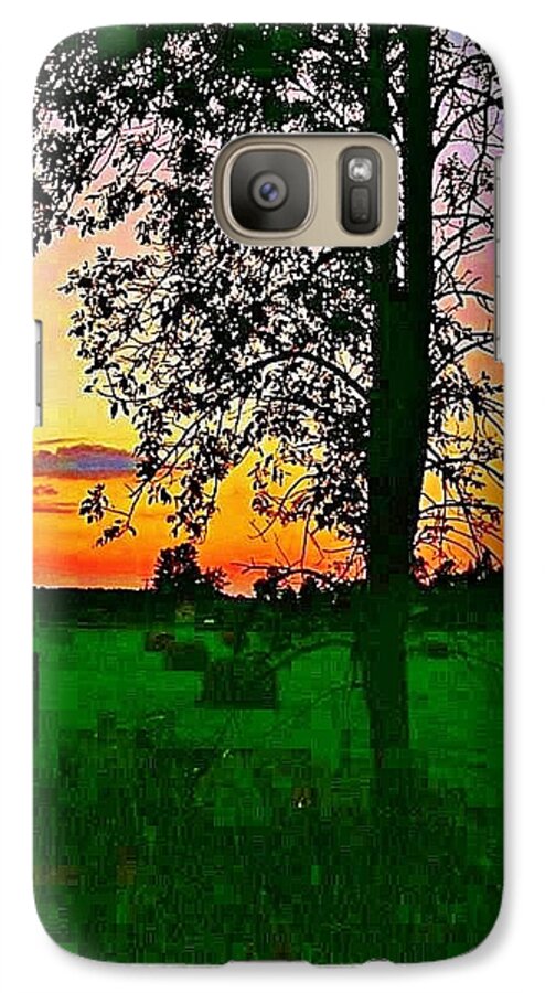 M33 Galaxy S7 Case featuring the photograph Sunset over M-33 by Daniel Thompson