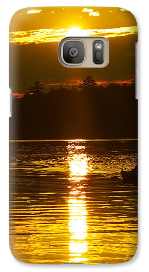 Kayaking Galaxy S7 Case featuring the photograph Sunset Solitude by Alice Mainville