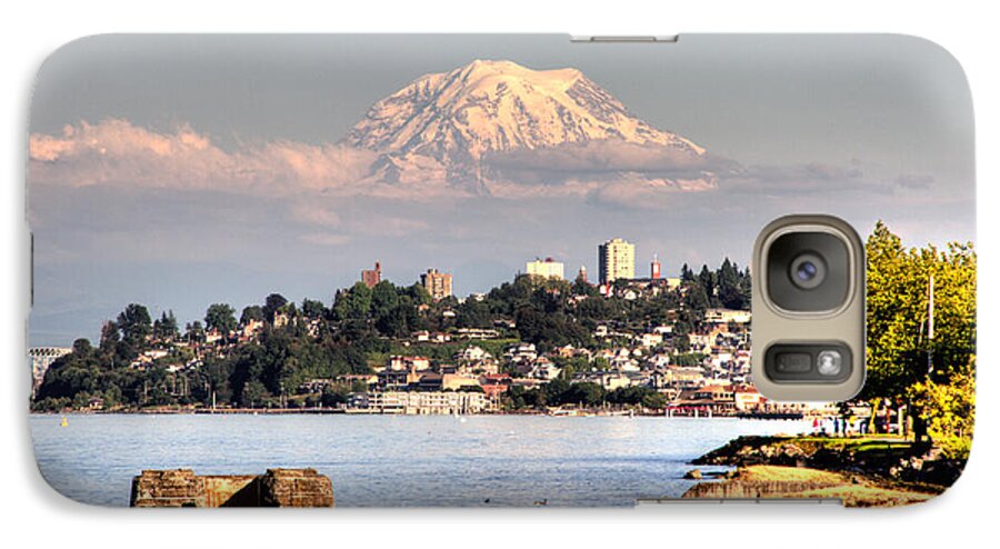 Mt Galaxy S7 Case featuring the photograph Tacoma City Skyline by Rob Green