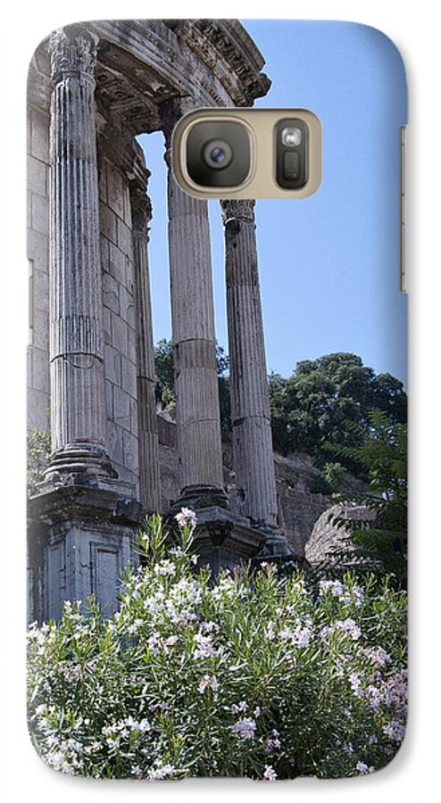 Abandoned Digital Art Galaxy S7 Case featuring the photograph Temple of Vesta by Melany Sarafis