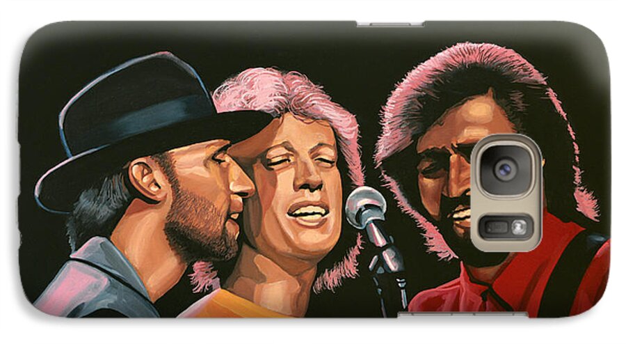 The Bee Gees Galaxy S7 Case featuring the painting The Bee Gees by Paul Meijering